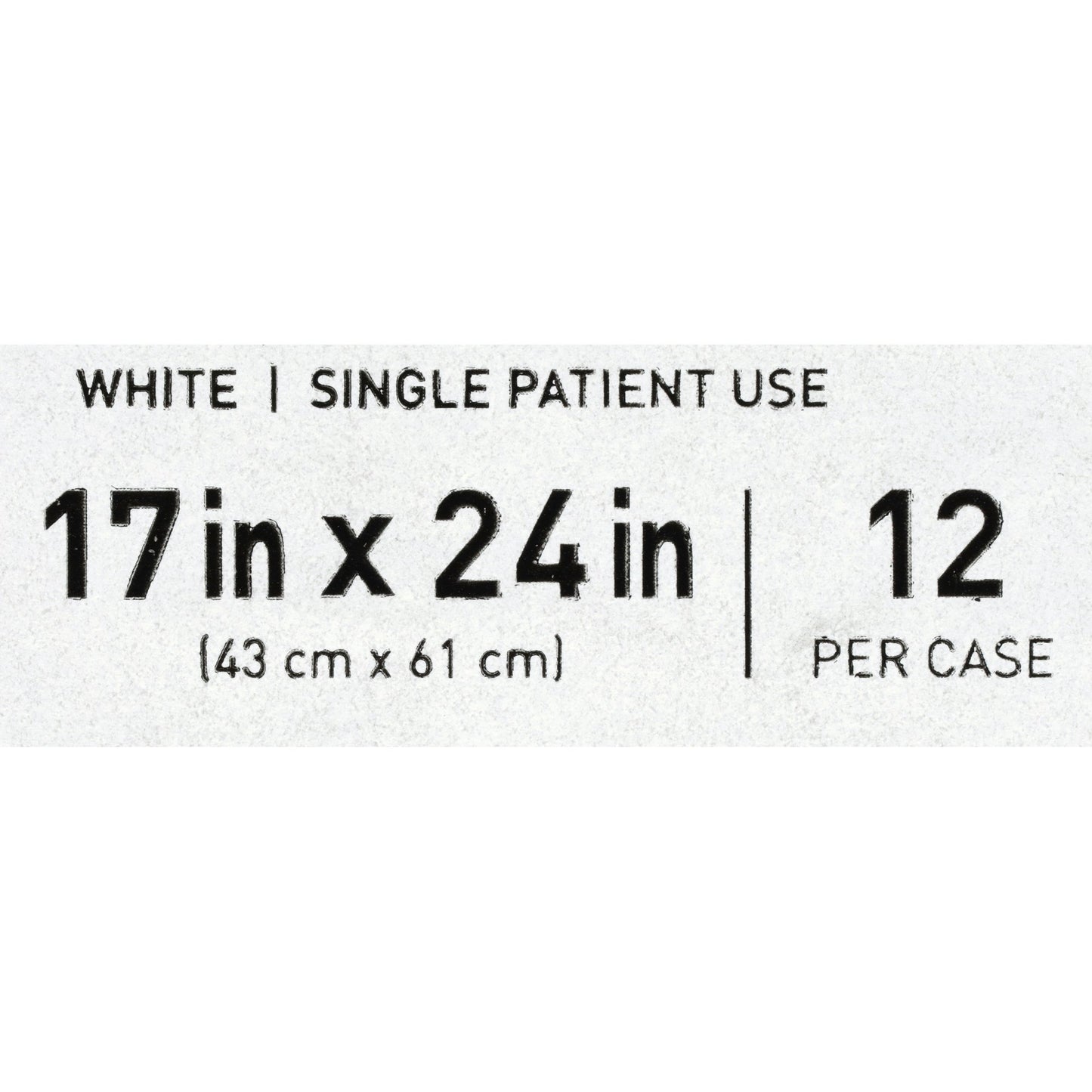 PILLOW, DISP STD LOFT WHT 17X24 (12/CS)
