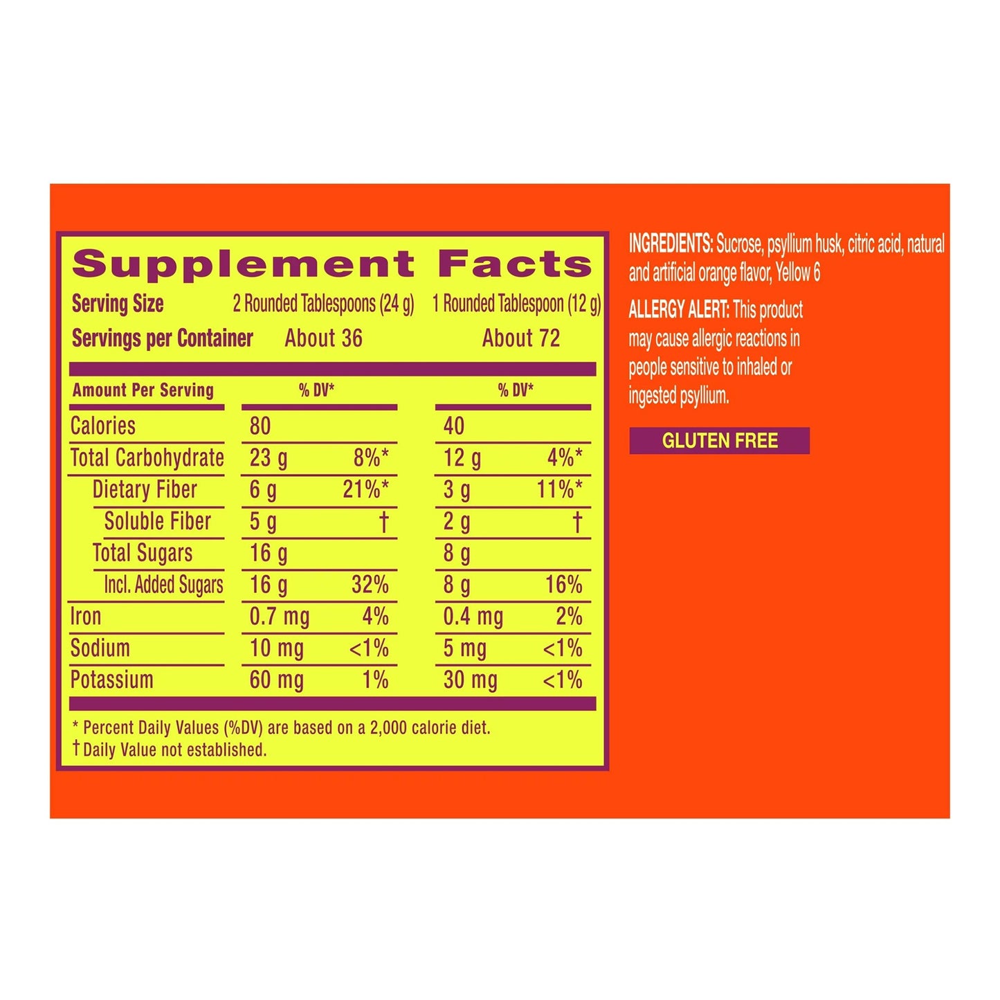 METAMUCIL, PDR ORG 822G