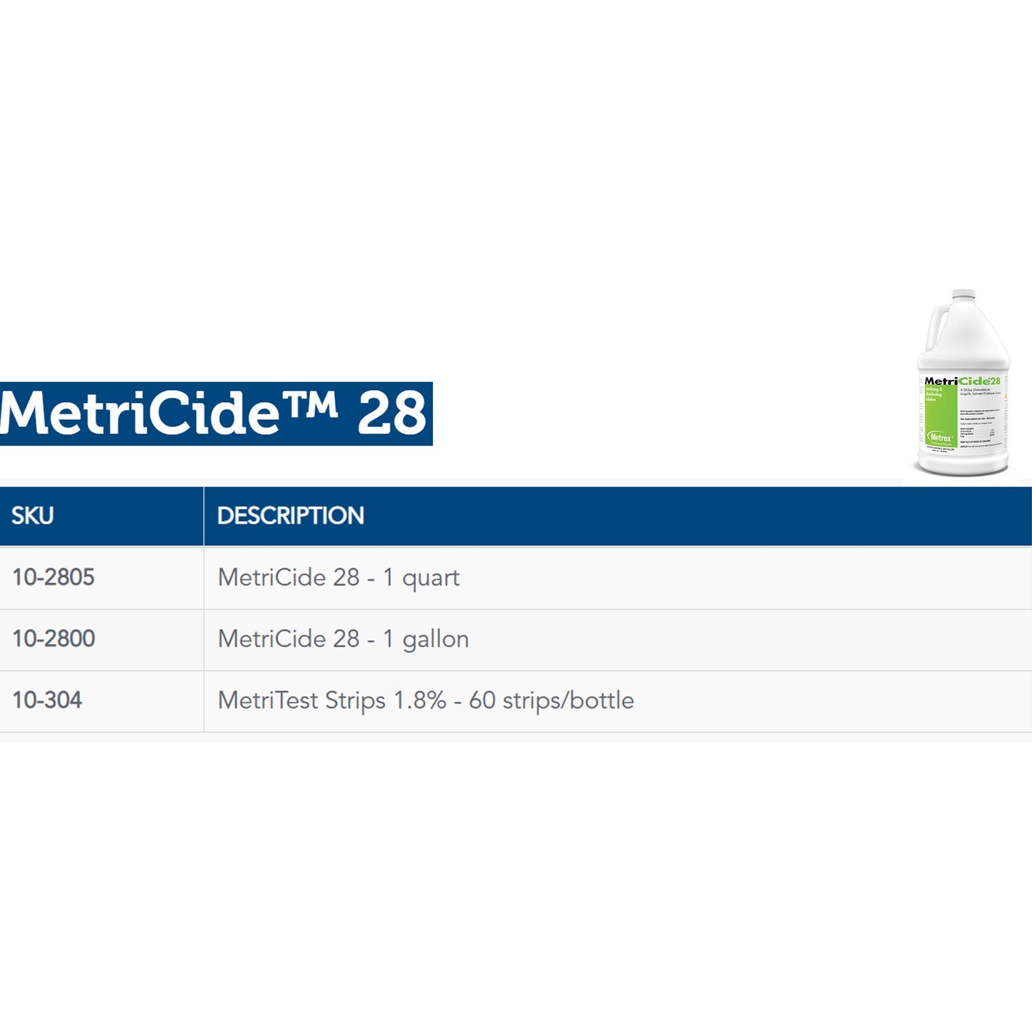 DISINFECTANT, METRICIDE GLUT LNG LIFE GL (4GL/CS)