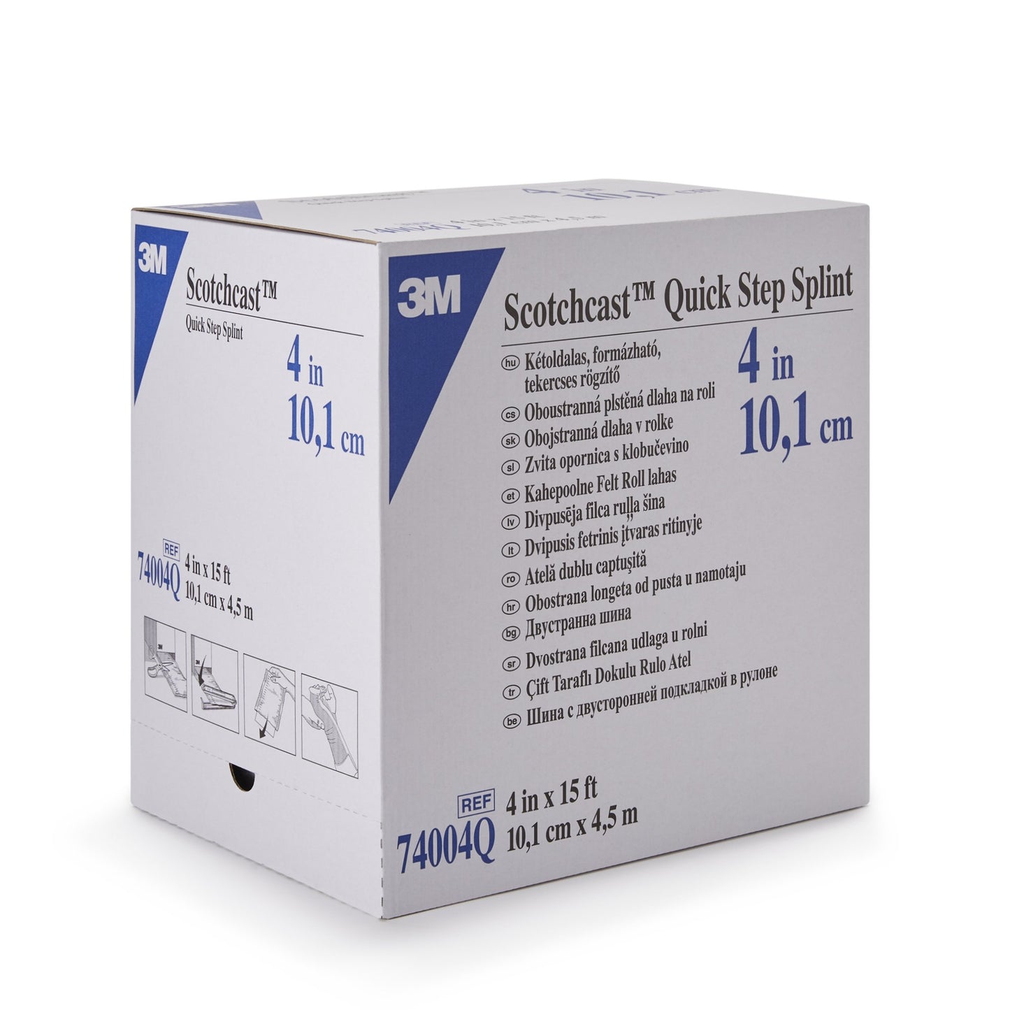 SPLINT, SCOTCHCAST DBL SIDE FELT QUICK STEP 4"X15' (2/CS)
