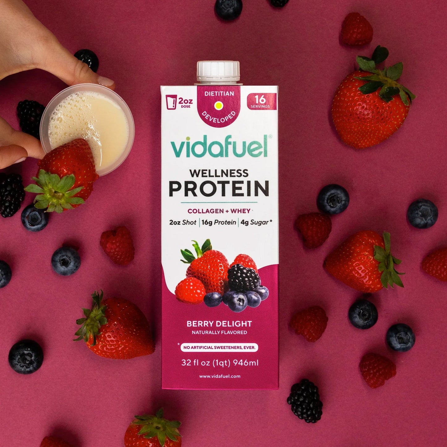PROTEIN, COMPLETE BERRY DELIGHT 16GM 2OZ (6/CS)