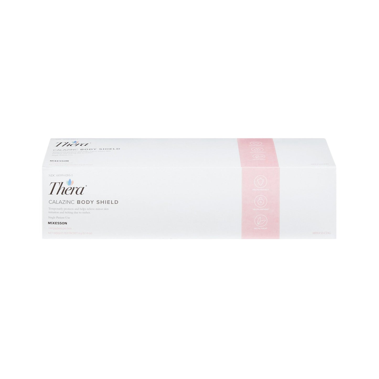 SHIELD, BODY THERA CALAZINC 4GPKT (144PKT/BX 6BX/CS)