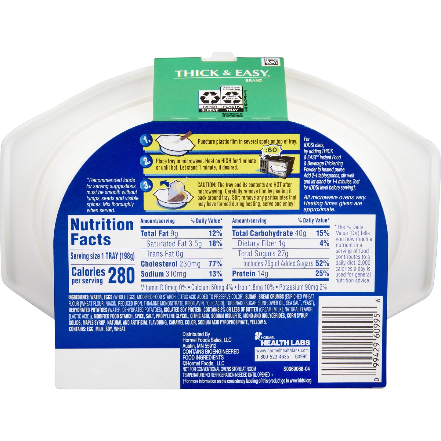THICK&EASY, PUREE MAPLE CINNAMON FR TOAST (7/CS) DMNDCR