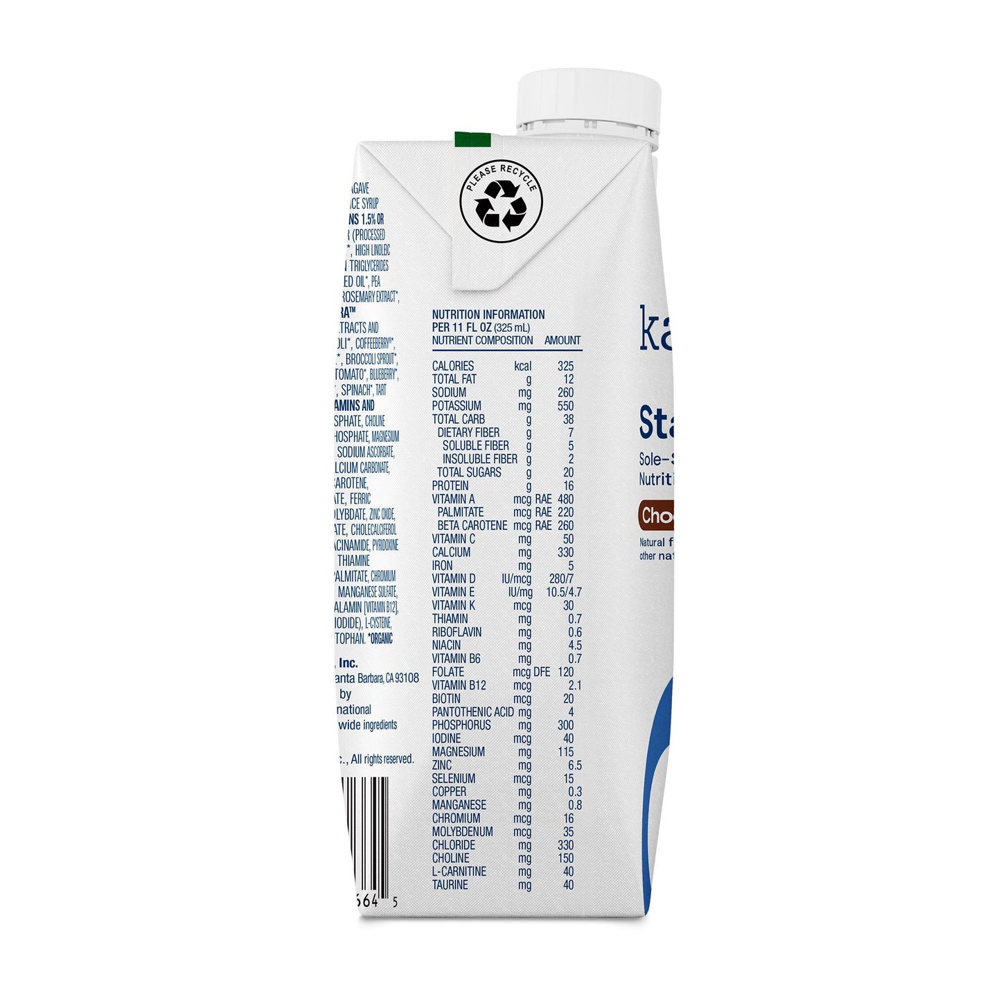 SUPPLEMENT, STANDARD 1.0 CHOCOLATE 11 FL OZ 325ML (12/CS)