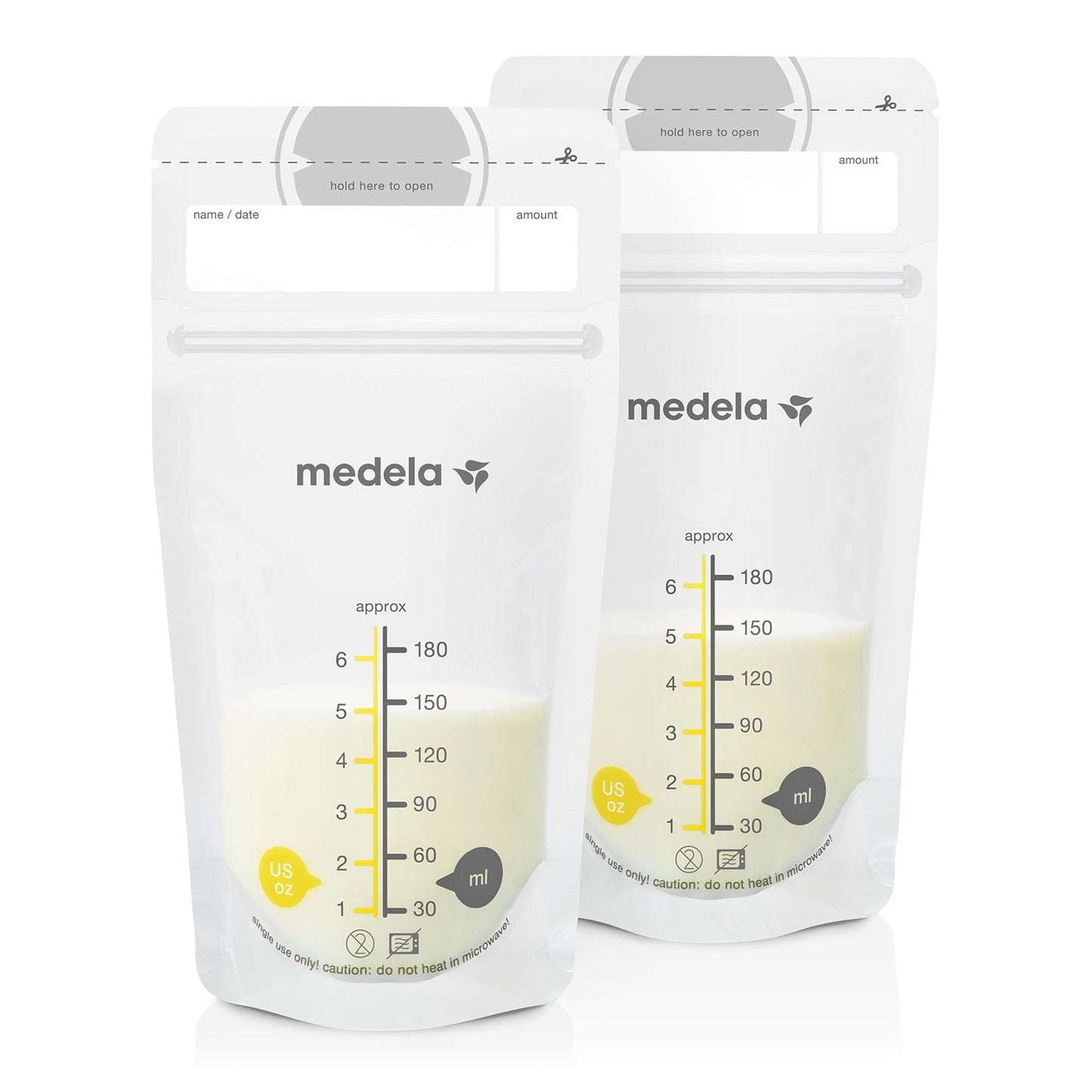 BAG, STORAGE BREAST MILK PRE-SEALED 6OZ (50/PK 12PK/CS)
