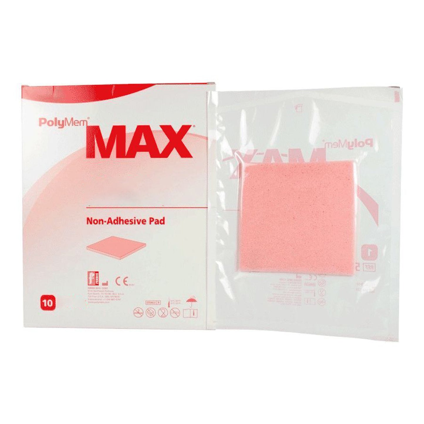 DRESSING, WOUND POLYMEM MAX PAD N/ADH 3"X3" (10/BX 4BX/CS)