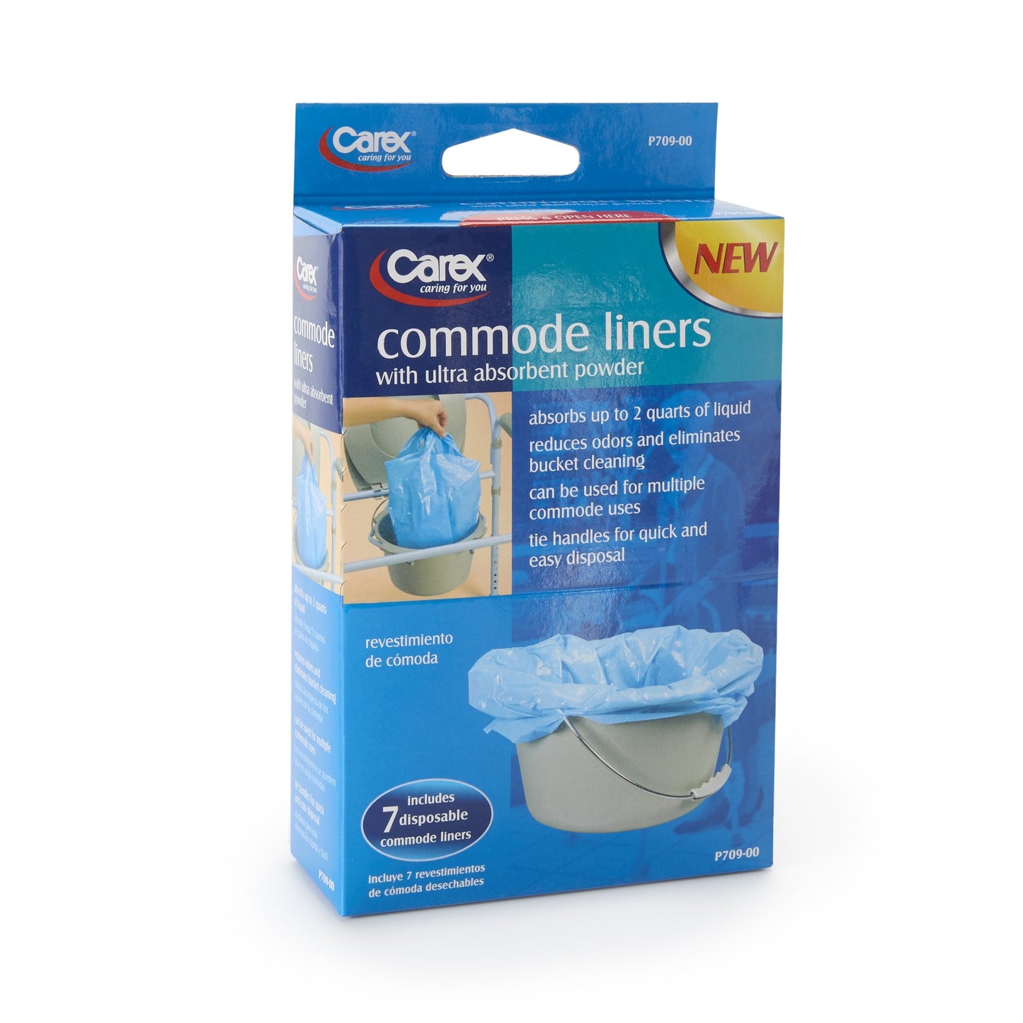 LINER, COMMODE (7/BX 24BX/CS) CAREXH