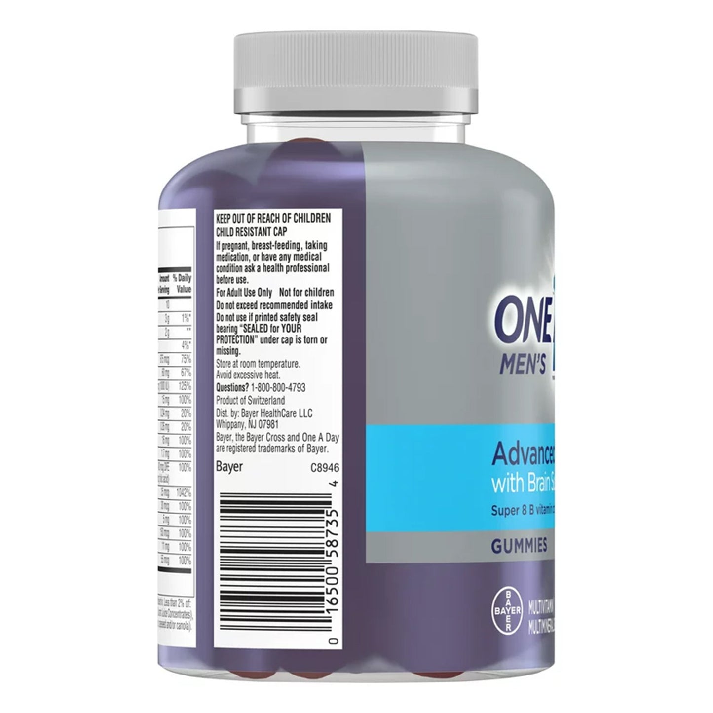 ONE-A-DAY, GUMMIES MENS 50+ ADV MULTIVITAMIN (110/BT)