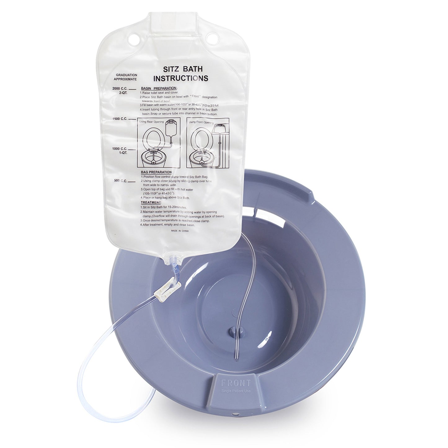 SITZ BATH, GRY (6EA/CS)