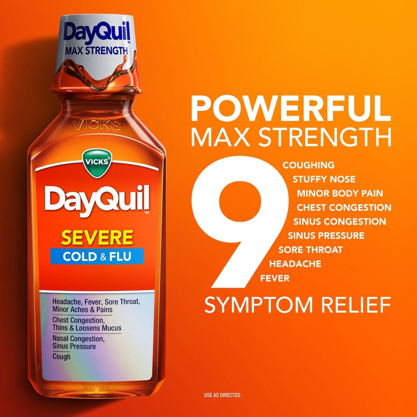 DAYQUIL, LIQ VICKS SEVERE COLD& FLU 8OZ
