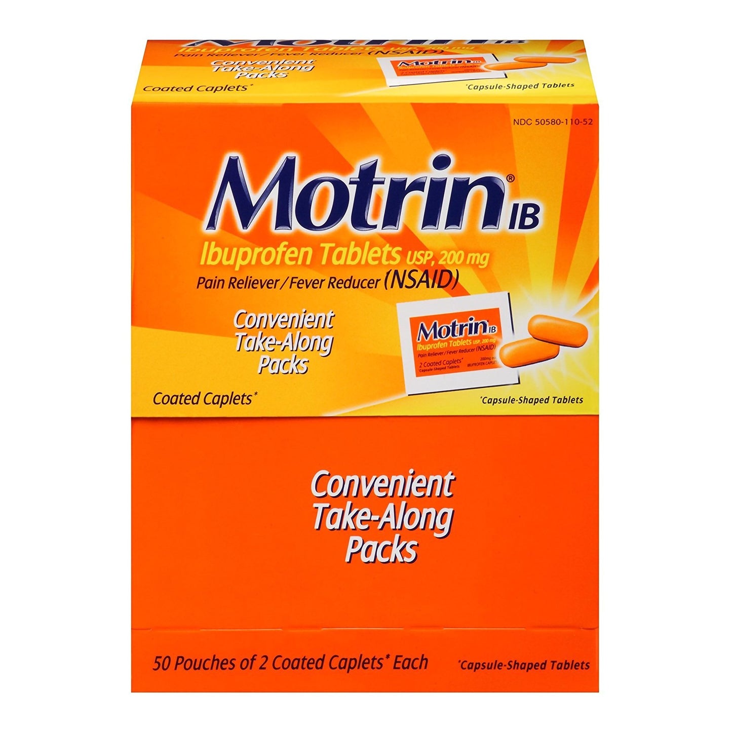 MOTRIN, CAPL IB PAIN RELEIVER (2/PK 50PK/BX 12BX/CS)
