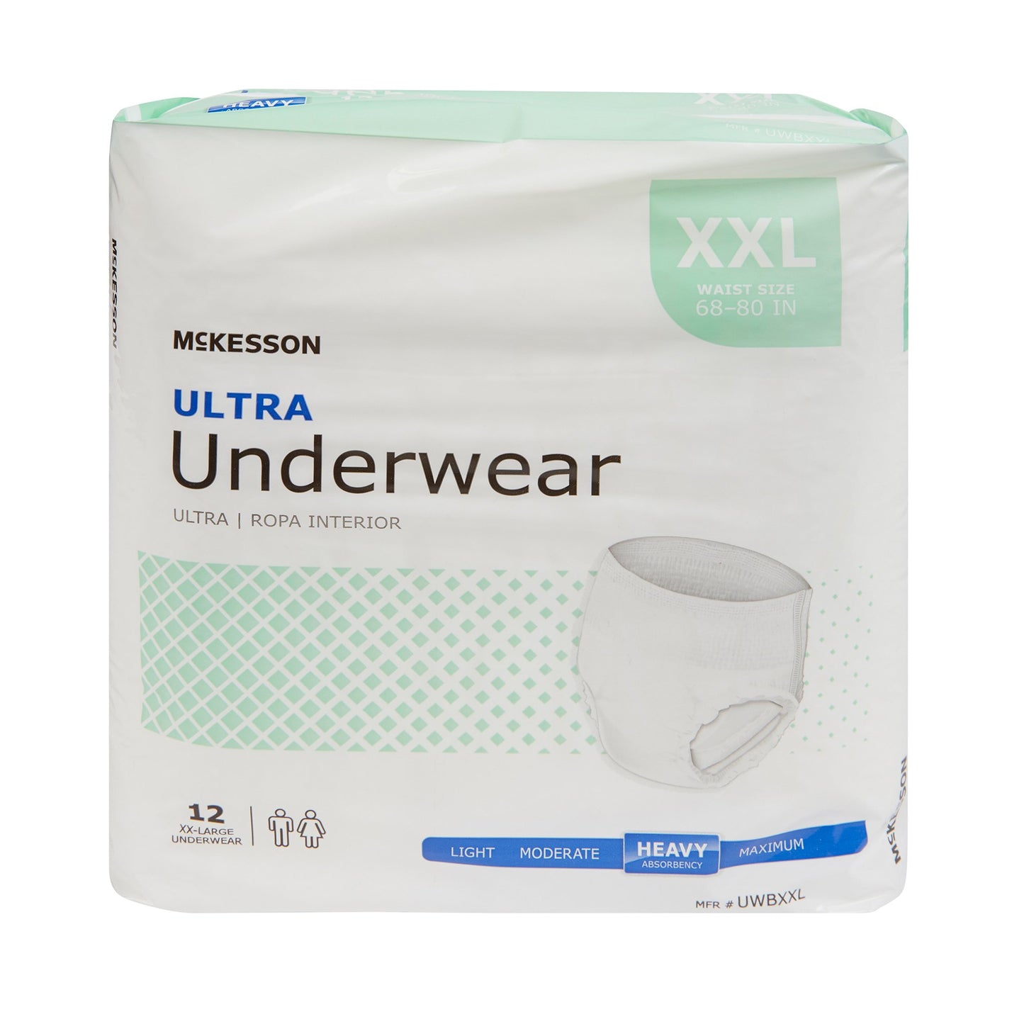 UNDERWEAR, ULTRA 2XLG 68-80 (12/BG 4BG/CS)