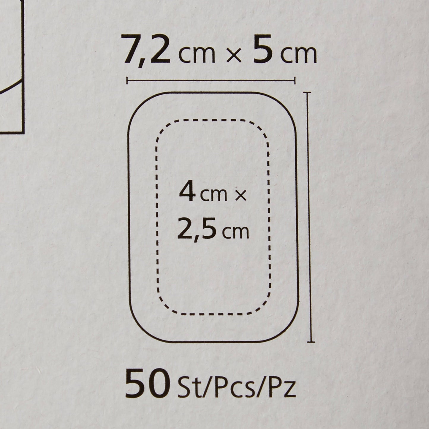 DRESSING, ADH COSMOPOR STR 2"X2.8" (50/BX 20BX/CS)