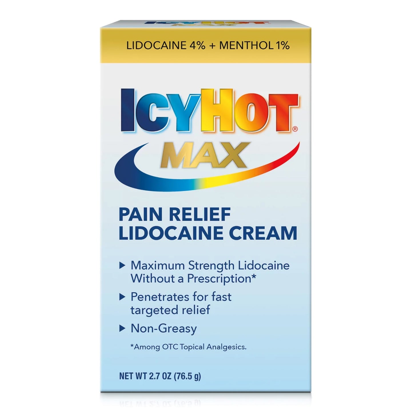 ICY HOT, CRM LIDOCAINE PAIN RELIEF 2.7OZ