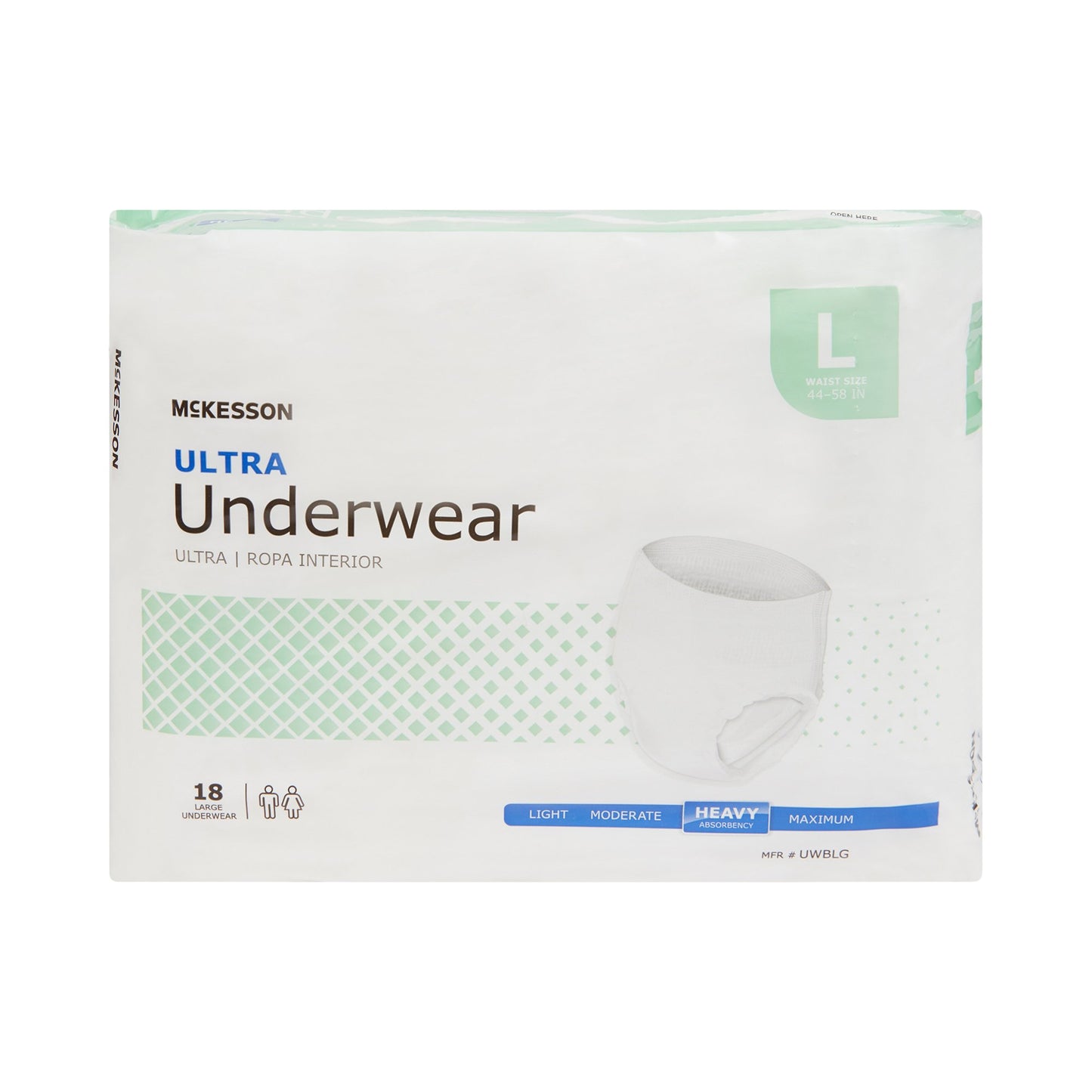UNDERWEAR, ULTRA LG 44-58 (18/BG 4BG/CS)