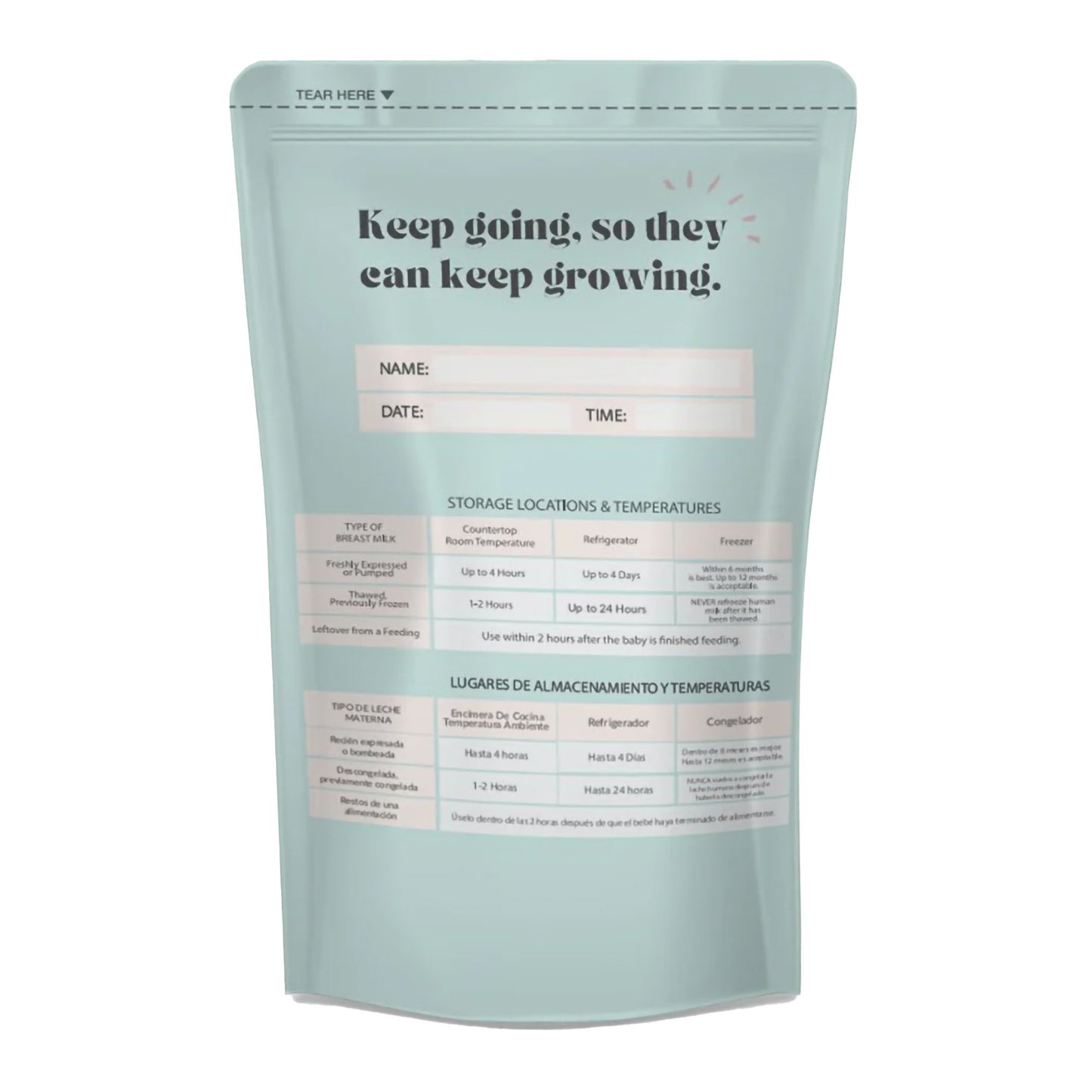 BAG, STORAGE MILK ZOMEE (100/PK 20PK/CS)
