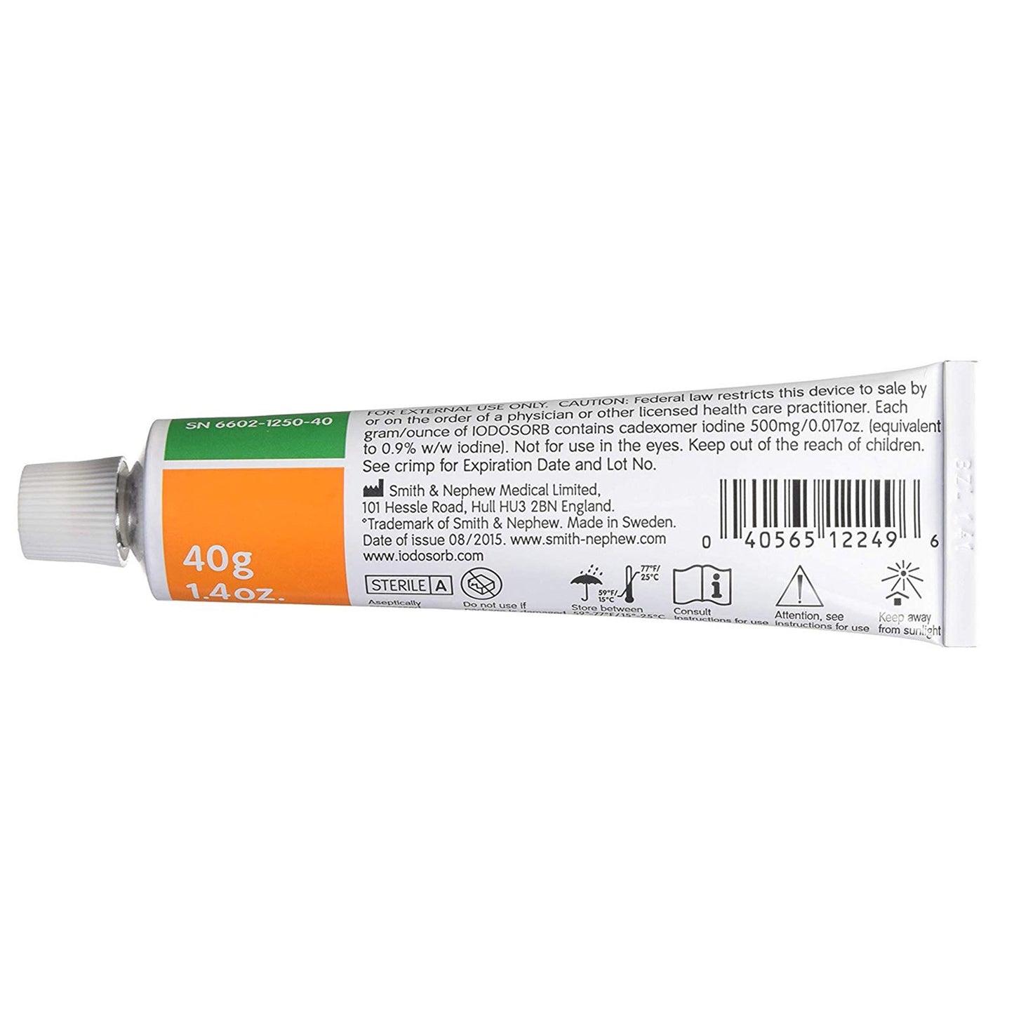 IODOSORB GEL, 40GM TU (12/CS)