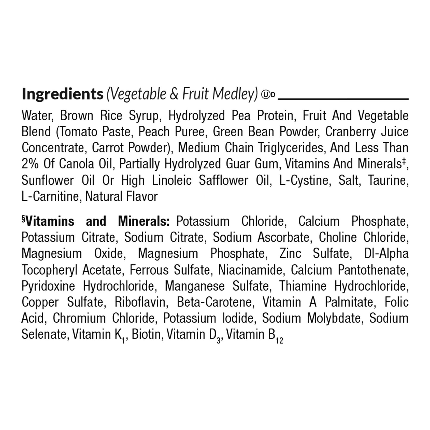 COMPLEAT PEPTIDE, 1.0 CAL VEG/FRUIT MEDLEY 250ML (24/CS)
