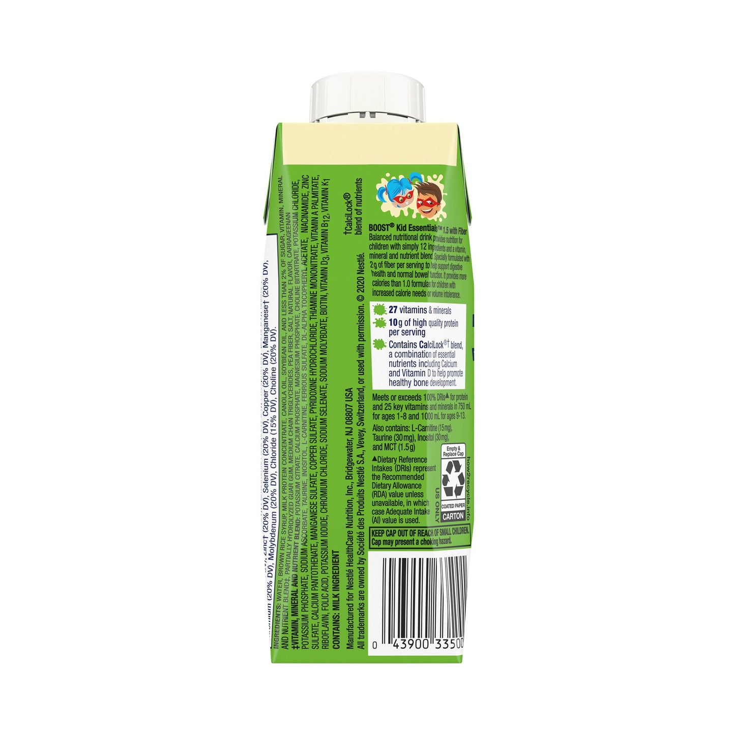 BOOST, KID ESSENTIALS 1.5 W/FIBER VAN VORTEX 8OZ (24/CS)