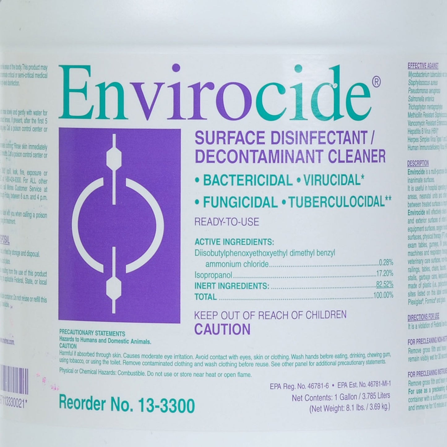 DISINFECTANT, ENVIROCIDE GL(4/CS)MX-3300
