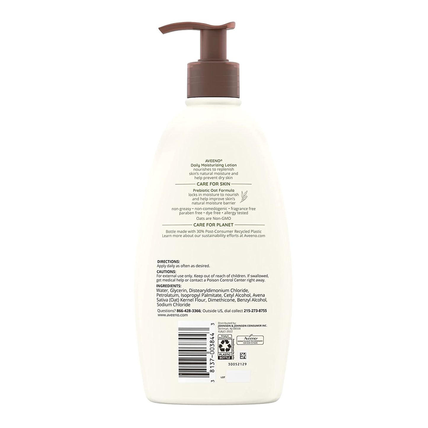 AVEENO, LOT DAILY MOISTURIZINGFRAGRANCE FREE 18OZ