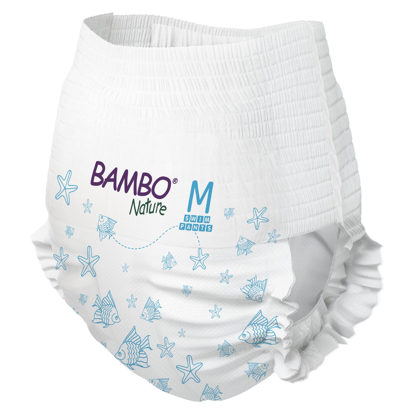 PANT, SWIM BAMBO NATURE DISP PED MED 26+LB (12/PK 10PK/CS)