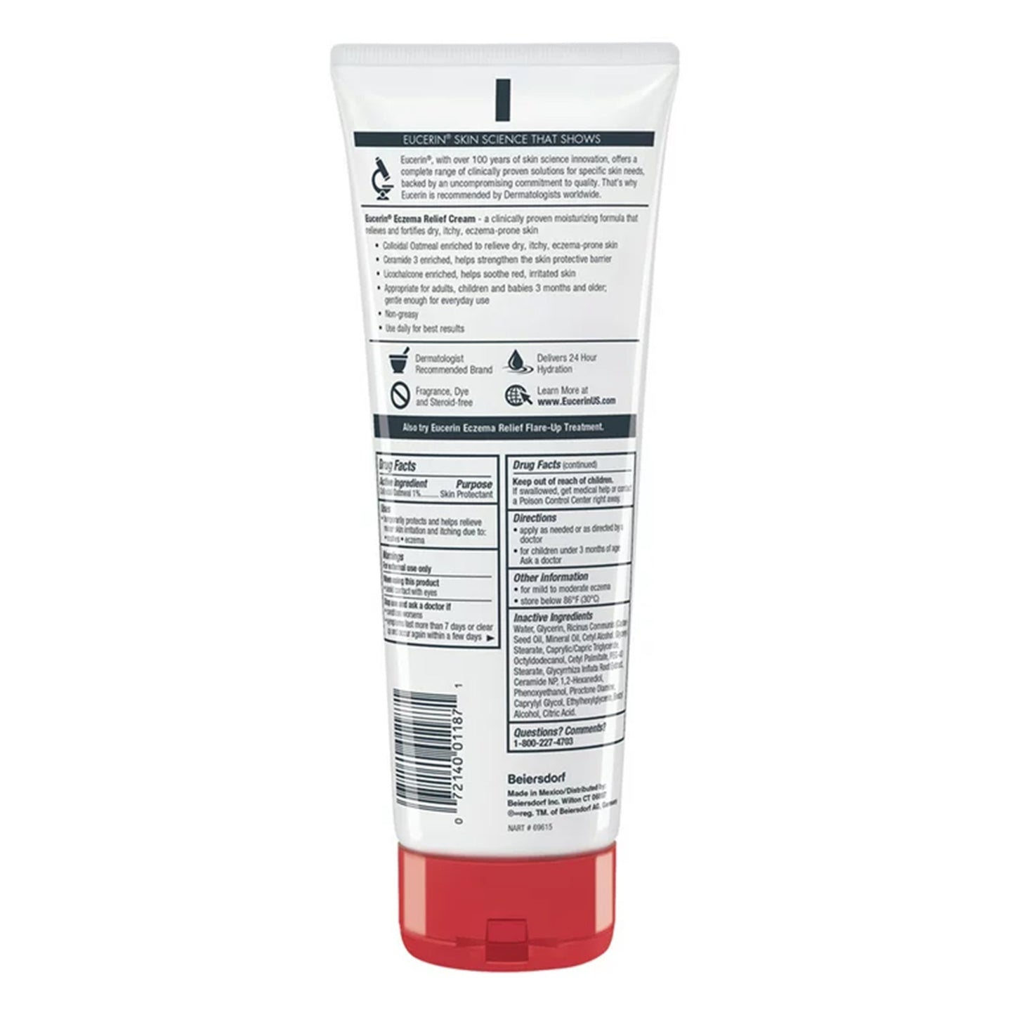 EUCERIN, CRM ECZEMA RELIEF 8OZ