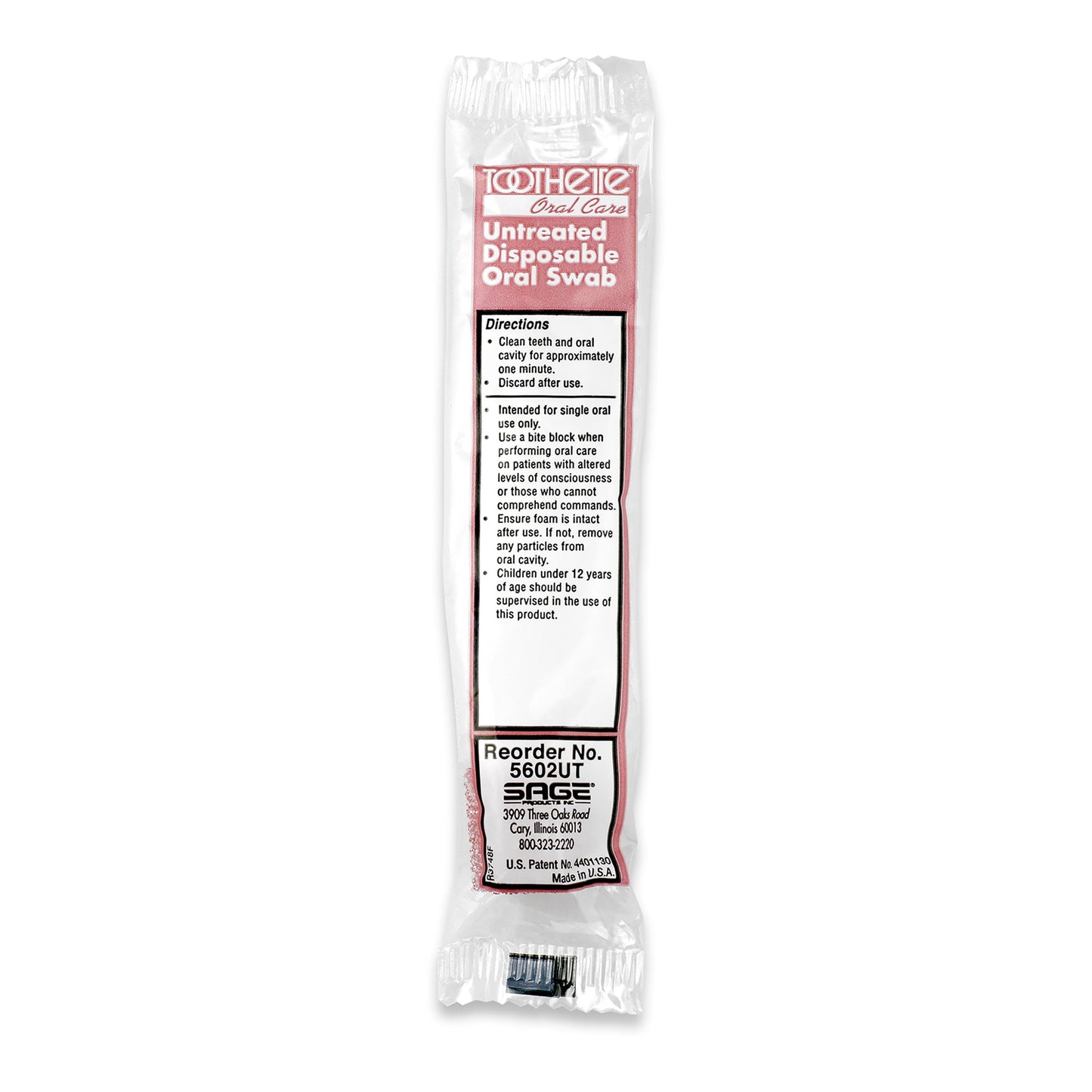 SWAB, ORAL UNTREATED SNGL PK (250/BX)