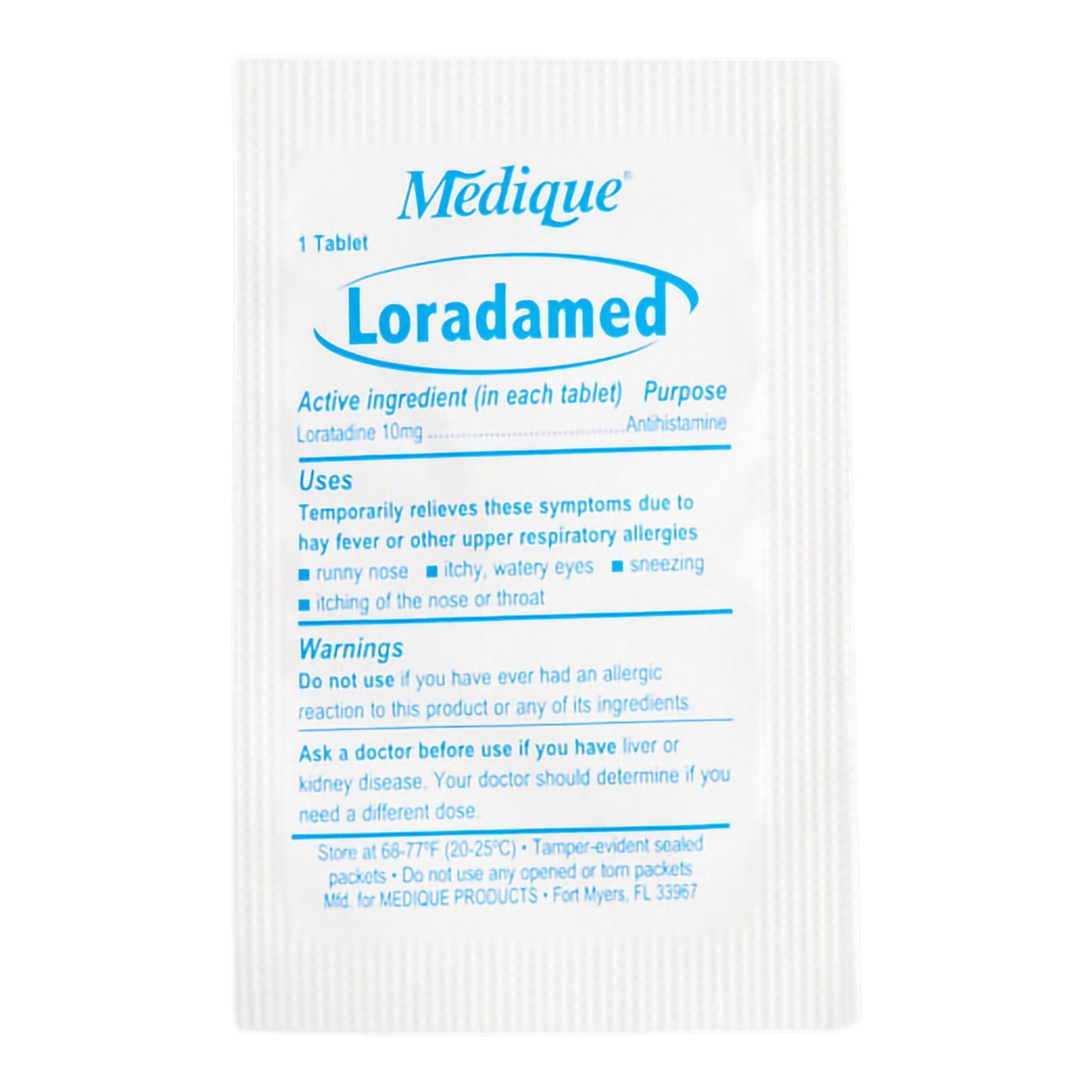 LORADAMED, TAB 10MG (1/PK 50PK/BX)