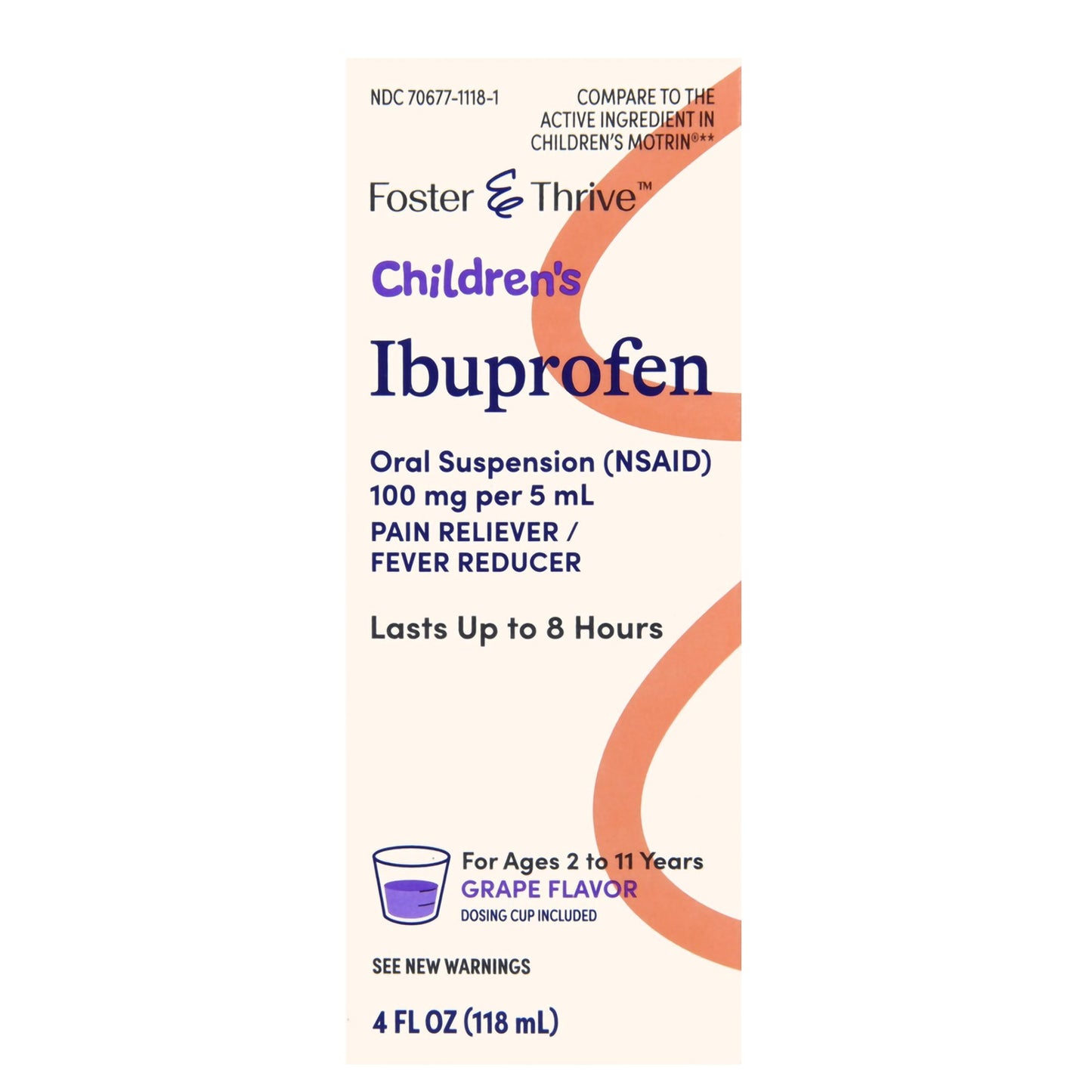 IBUPROFEN, SUSPN ORAL FT CHLD GRAPE 4OZ
