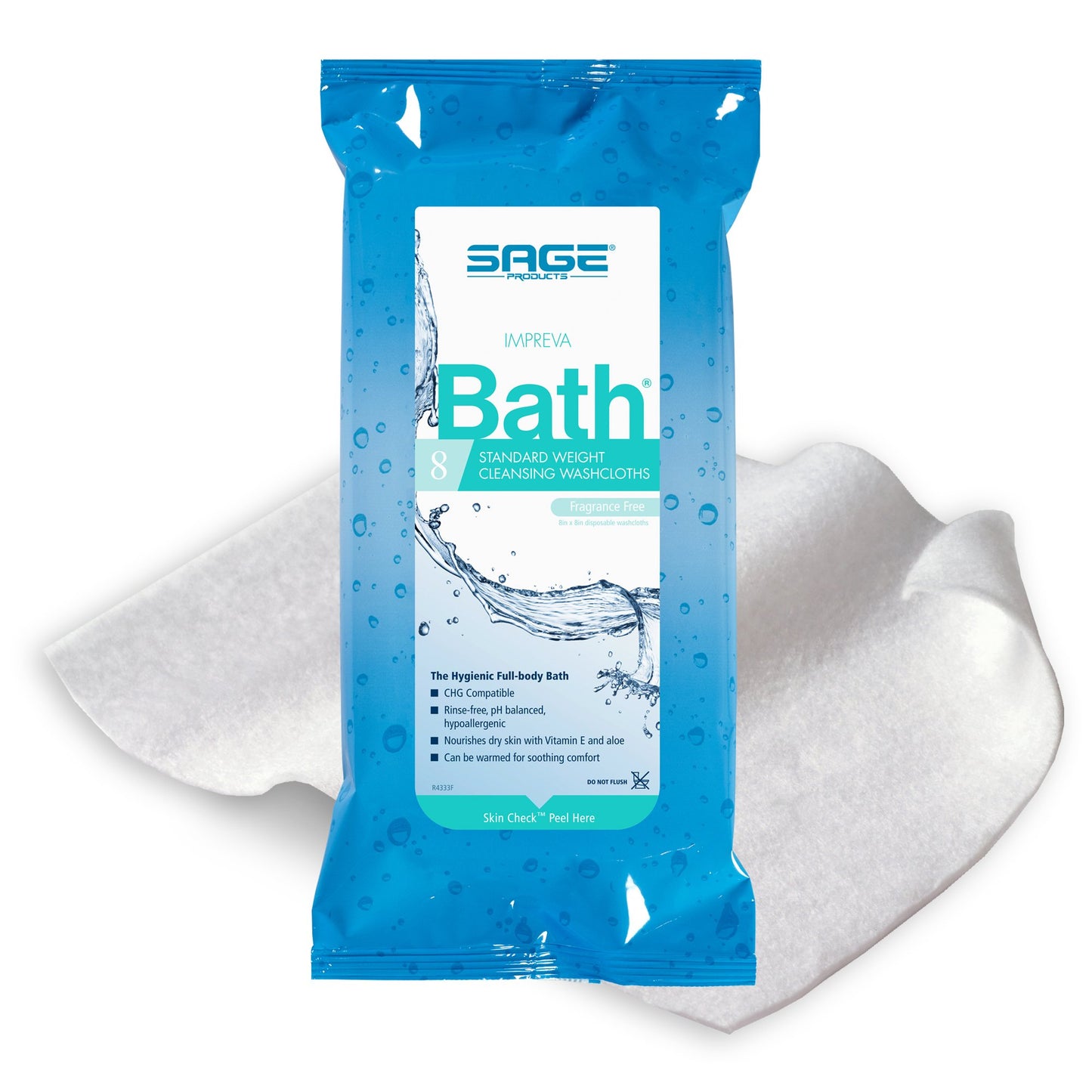 BATH, IMPREVA CLOTH RESEALABLE(8/PK 30PK/BX 2BX/C
