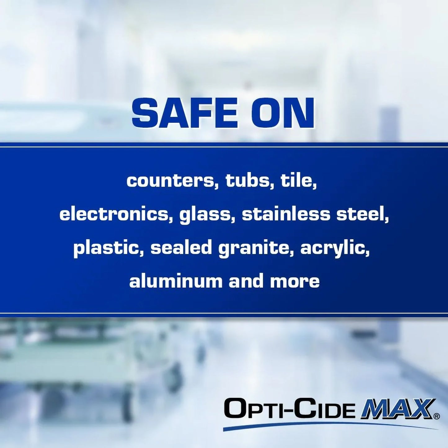 WIPE, DISINFECTANT OPTI-CIDE MAX 6"X6 3/4" (160/CT 12CT/CS)