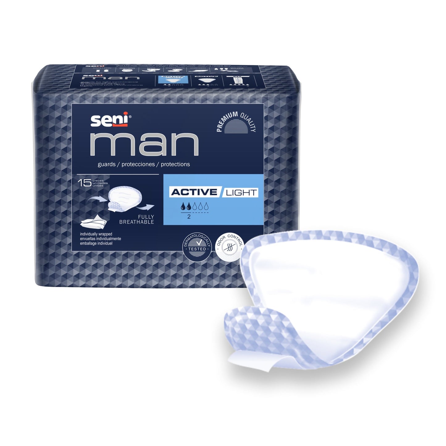 GUARD, MALE ACTIVE LIGHT SENIMAN (15/PK 6PK/CS)