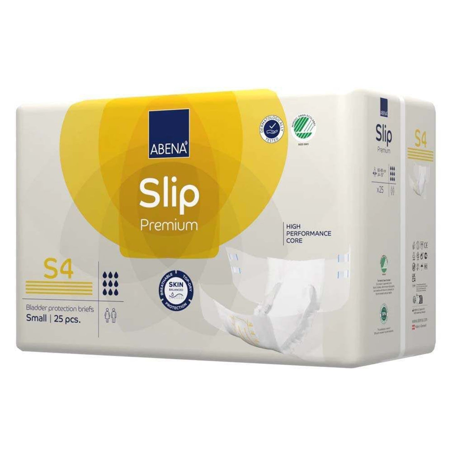 BRIEF, INCONT ABENA SLIP PREM ADLT S4 SM (25/PK 3PK/CS)