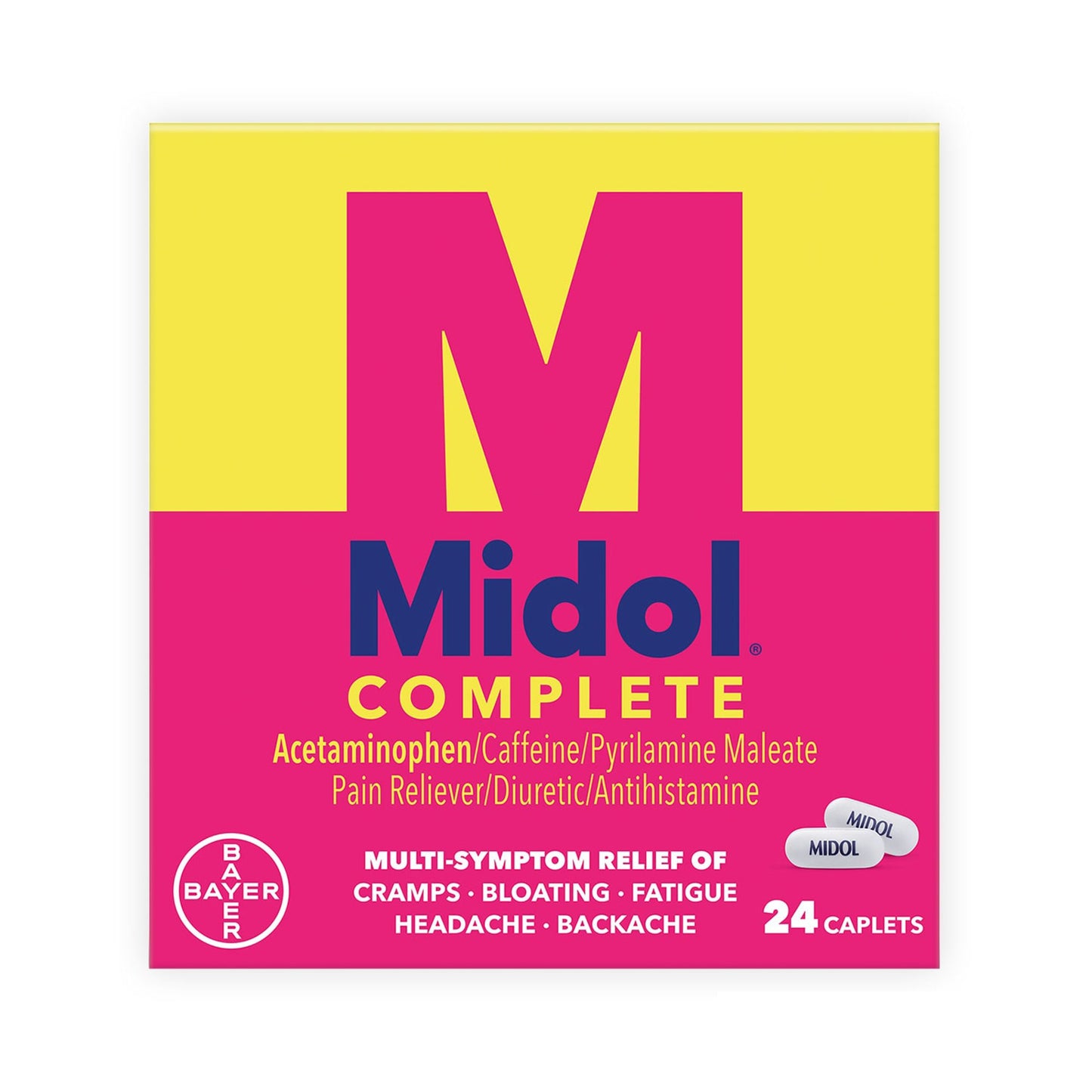 MIDOL, CAP MULTI SYMP (24/BX)