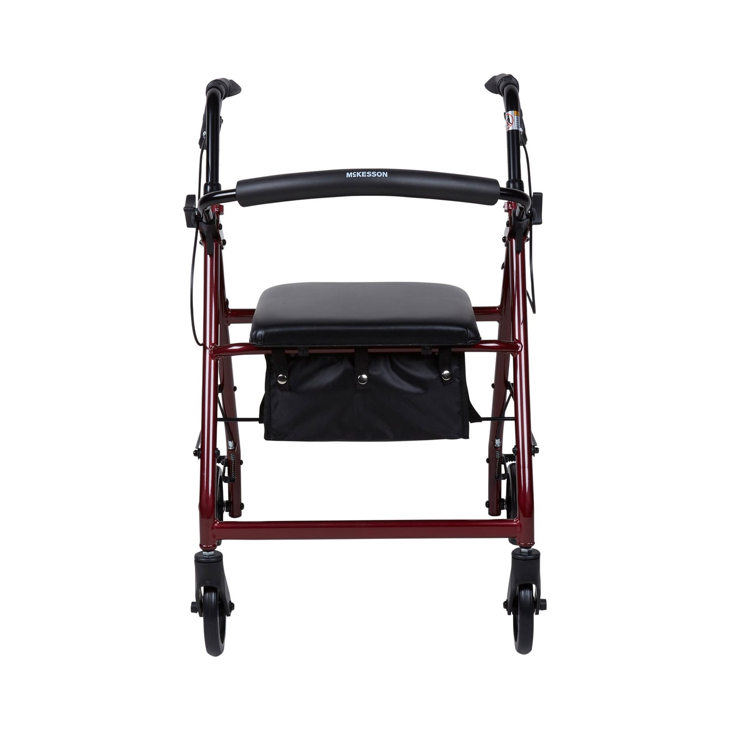 WALKER, ROLLATOR LTWT FOLDING ALUM W/6" WHLS RED 300LB
