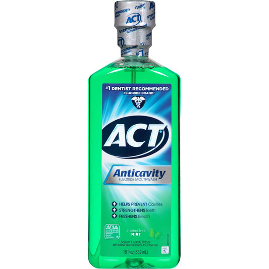 MOUTHWASH, ACT FLUOR RINSE MINT 18OZ