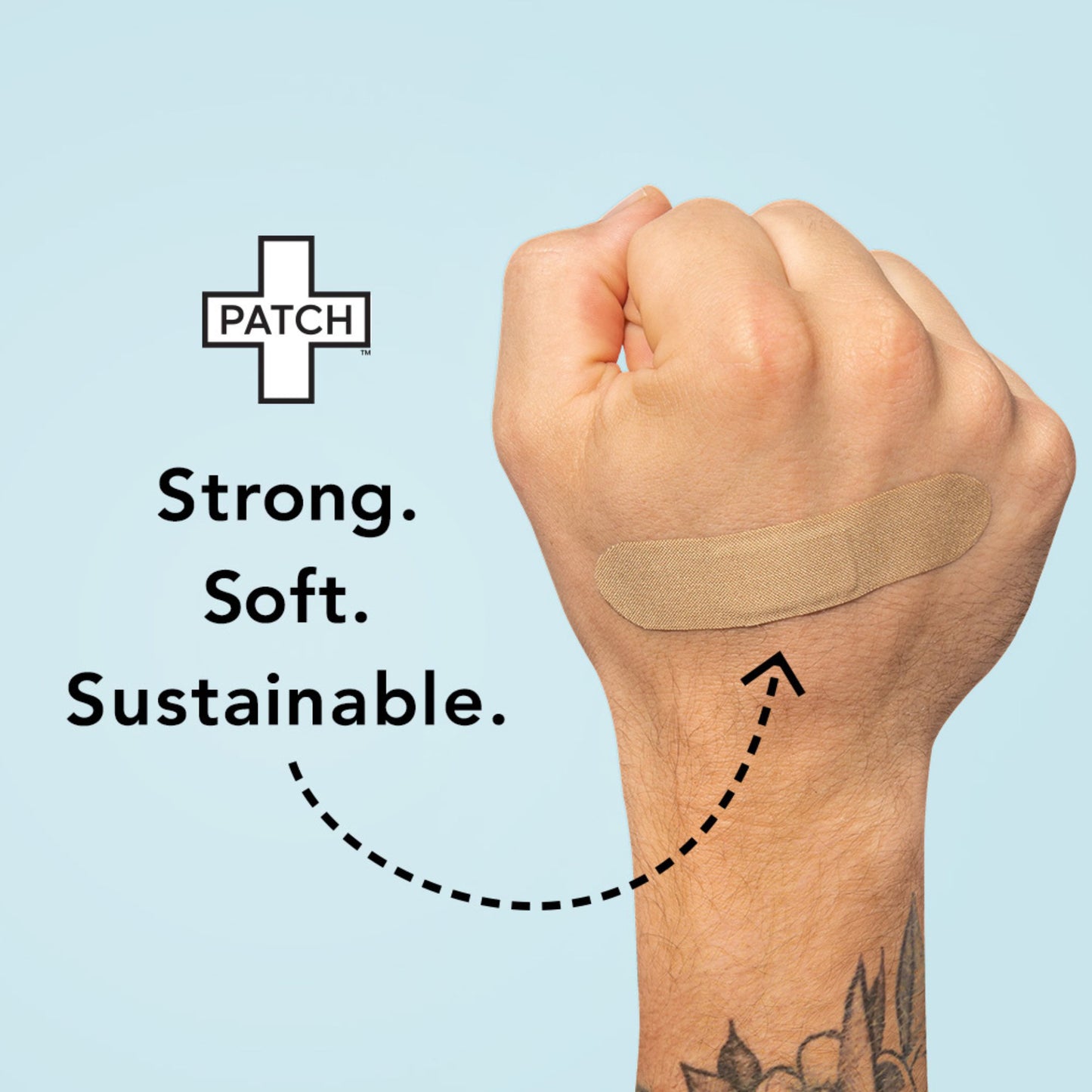 BANDAGE, ADH PATCH NAT BAMBOO (25/TU 3TU/BX 8BX/CS)