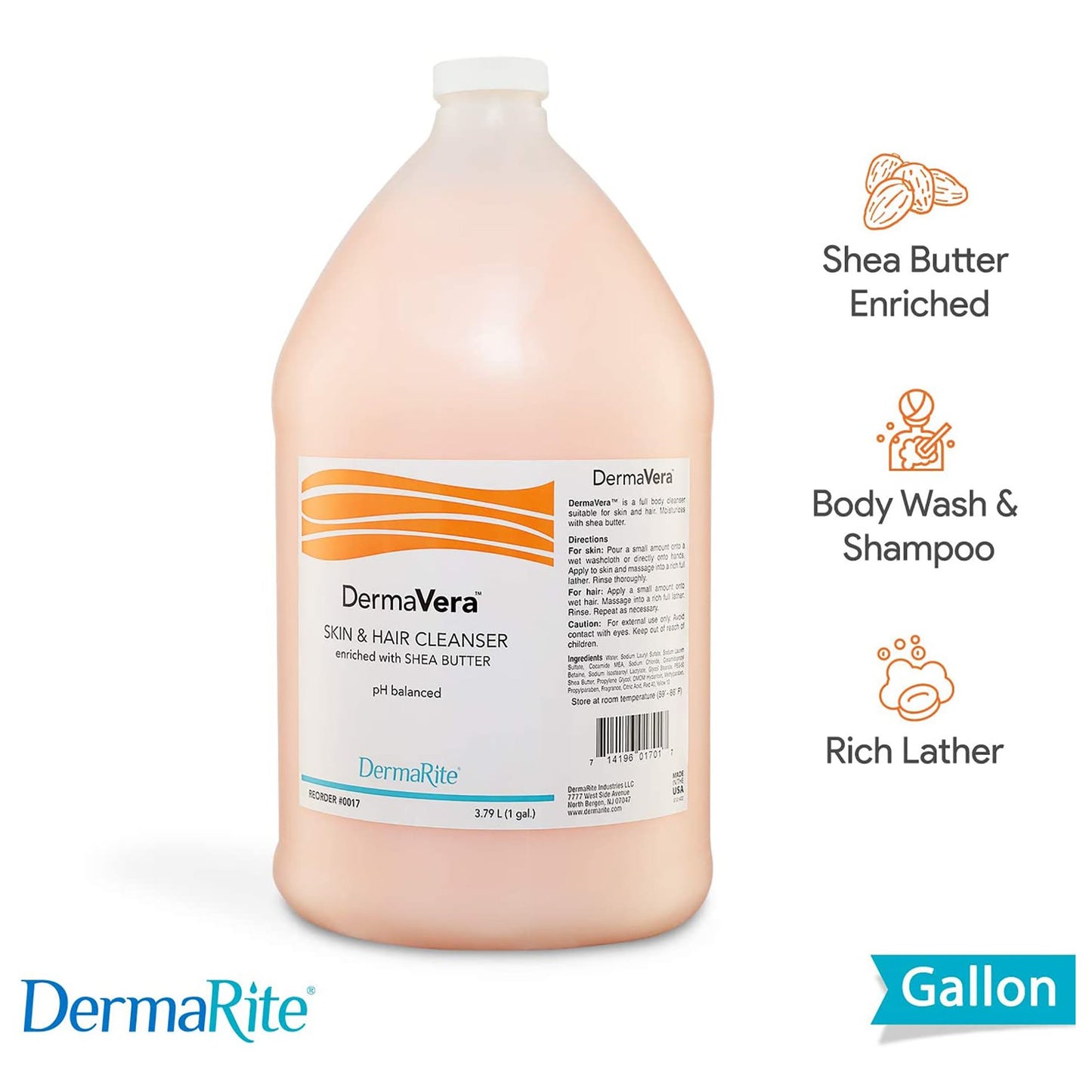 WASH, BODY/SHAM DRMVRA GAL (4/CS)