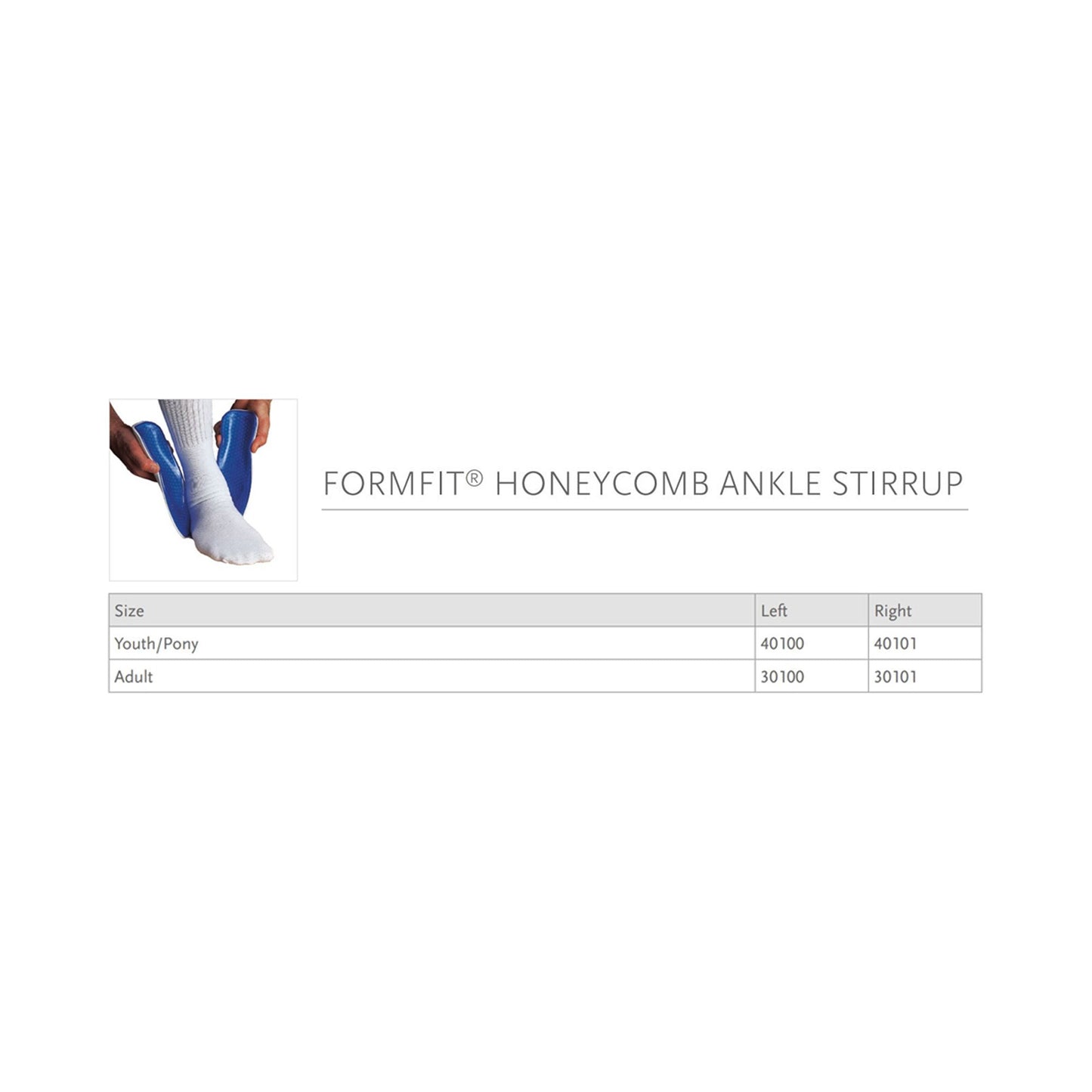 ANKLE BRACE, FORMFIT HONEYCOMBADLT RT