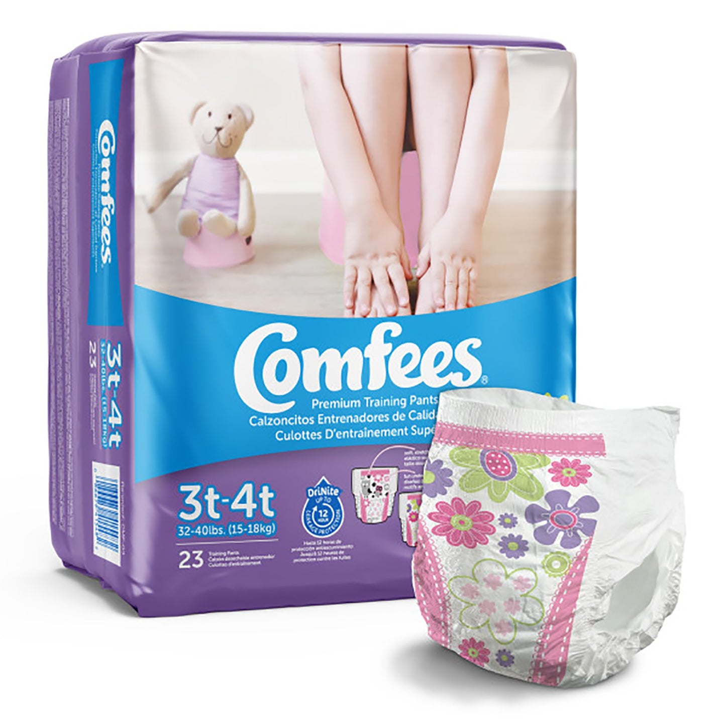 PANTS, TRAINING GIRLS 3T-4T (23/BG 6BG/CS)