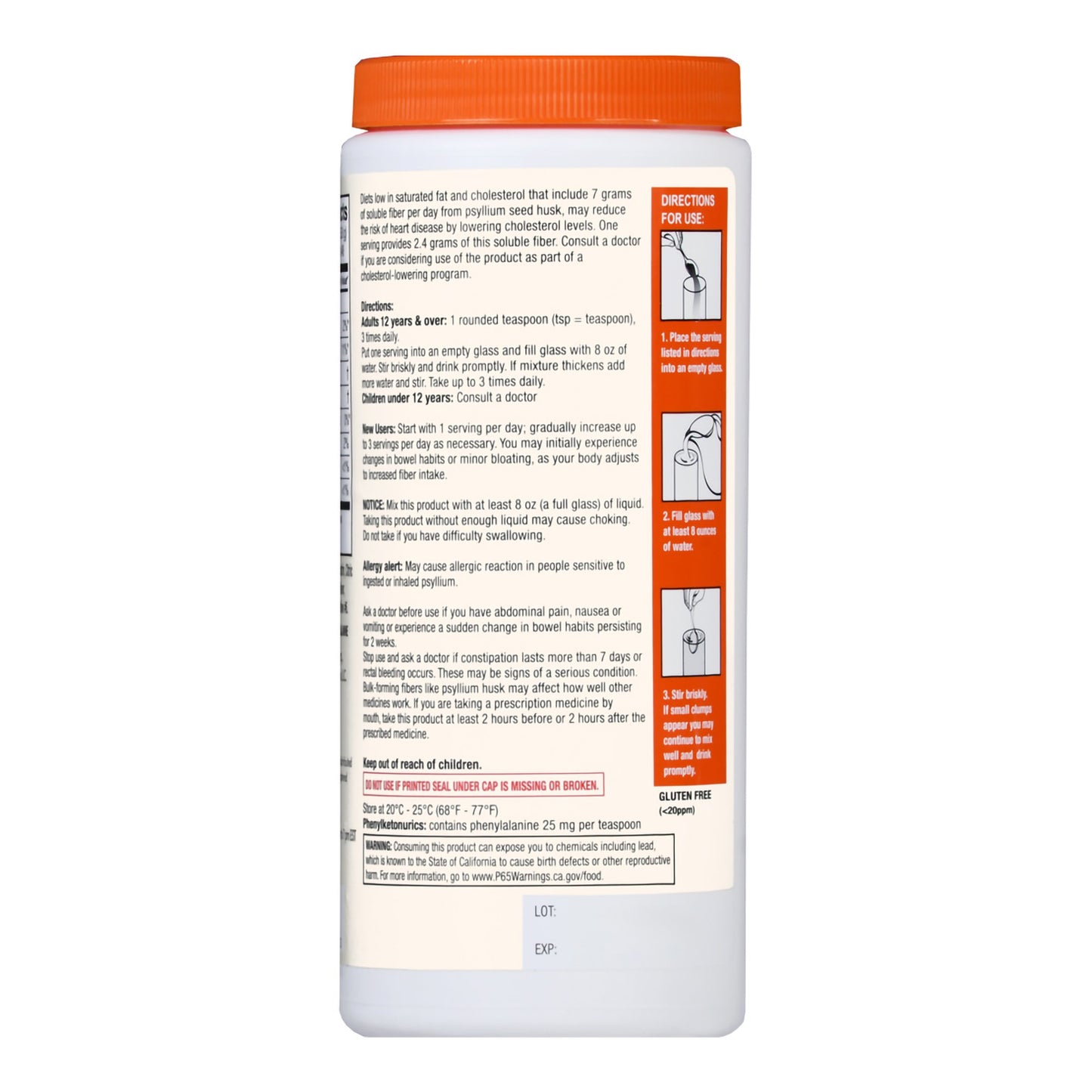 FIBER, PDR FT SMTH TXT S/F ORG48DOSE/10OZ