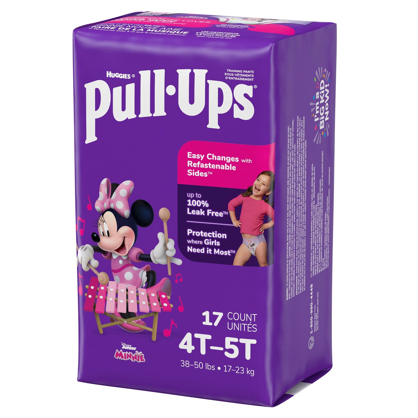 PANTS, TRAINING PULL-UPS LEARNING DESIGN GIRL 4T-5T (17/PK 4
