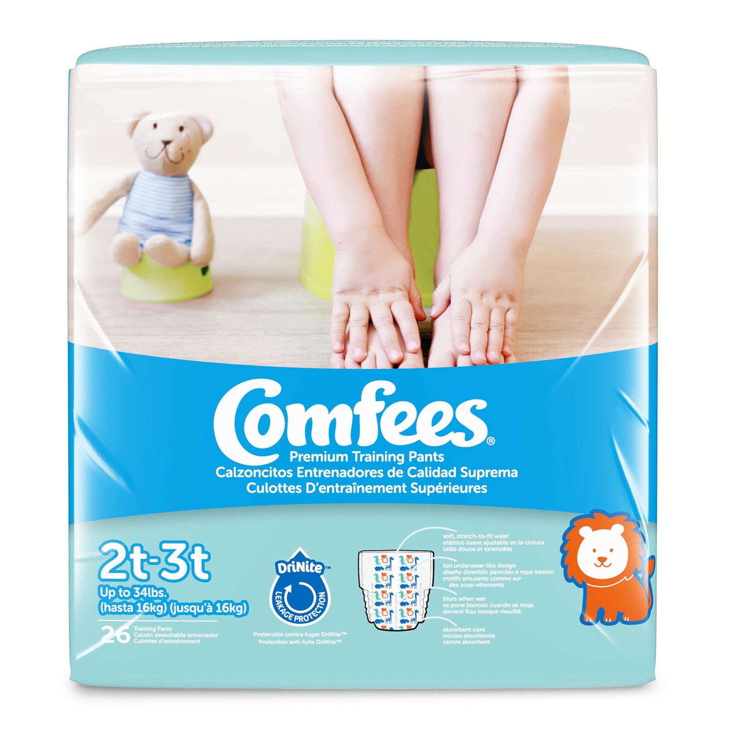 PANTS, TRAINING COMFESS BOYS 2T-3T (26/BG 6BG/CS)