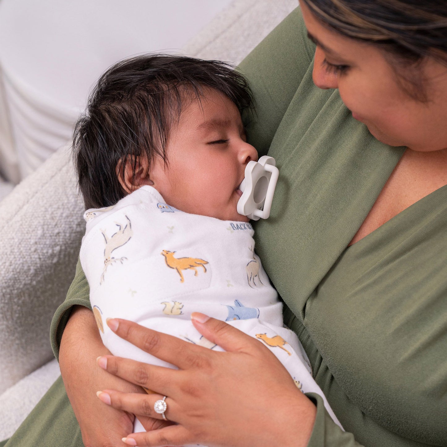 SWADDLE, SLEEPSACK MULTI FOREST FRIENDS NEWBORN (4/CS)