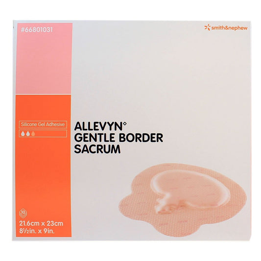 DRESSING, WND ALLEVYN GENTLE BRDR 8.5"X"X9"(10/BX