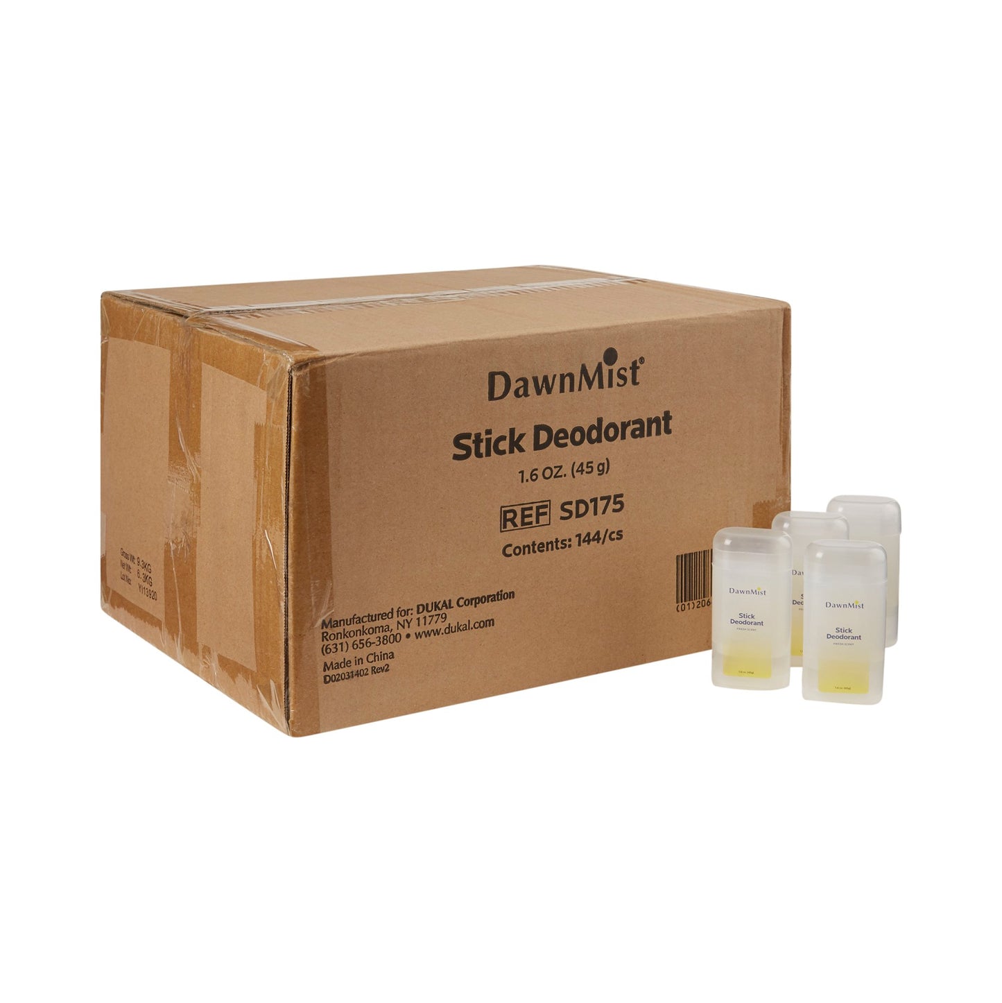 DEODORANT, STICK CLR 1.6OZ (144/CS)