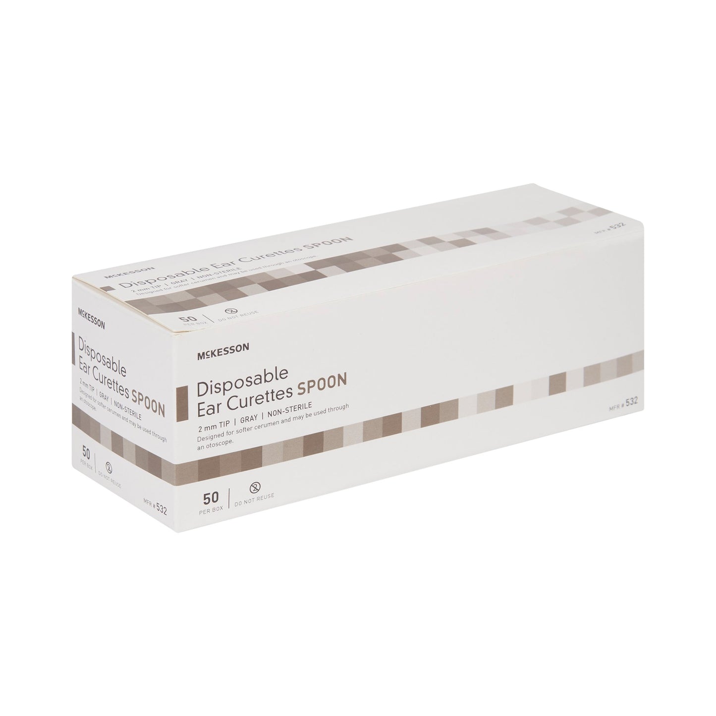 CURETTE, EAR SPOON GRY 2MM (50/BX 10BX/CS)