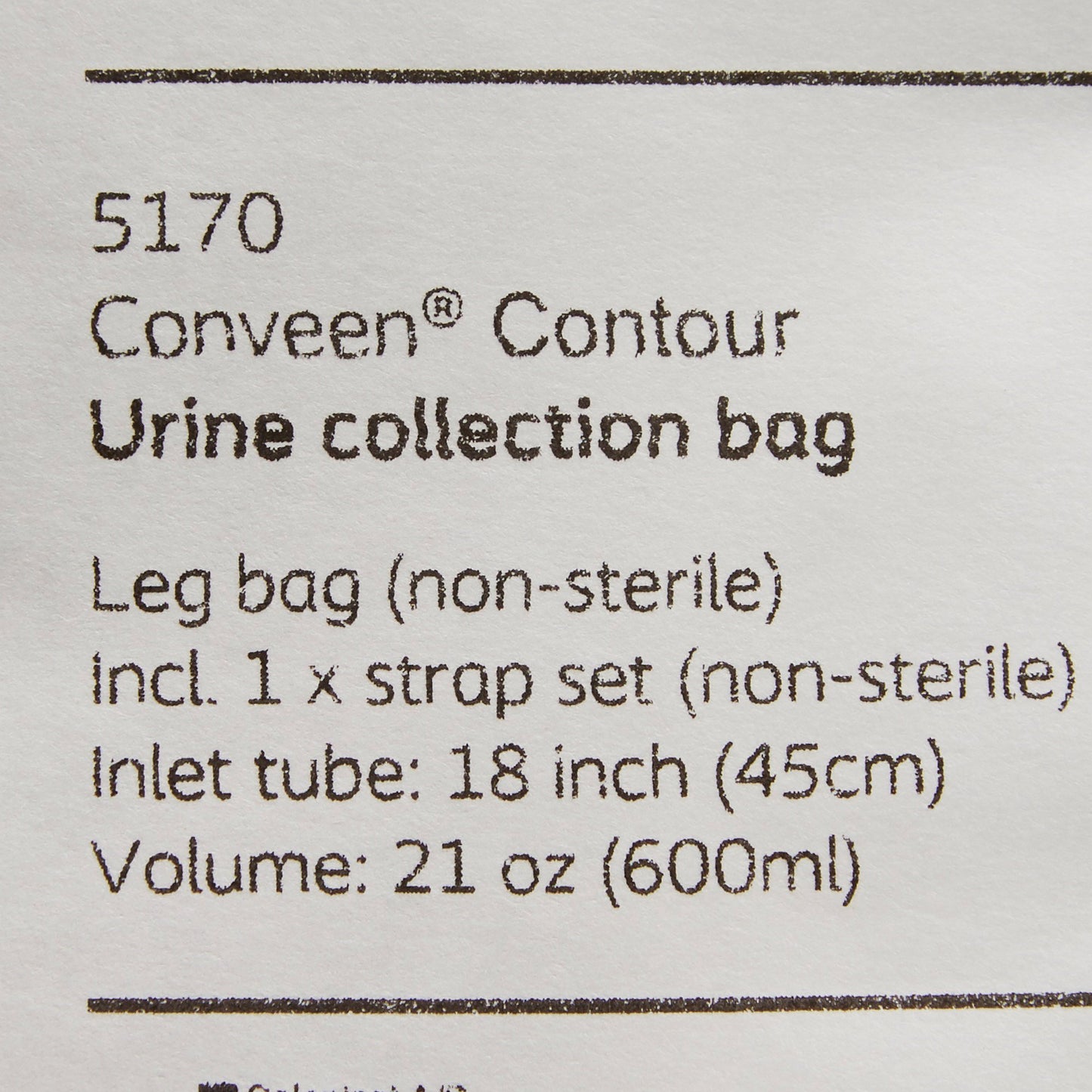 BAG, URINE DRN 21OZ TU 17" (10/BX) MENTOR