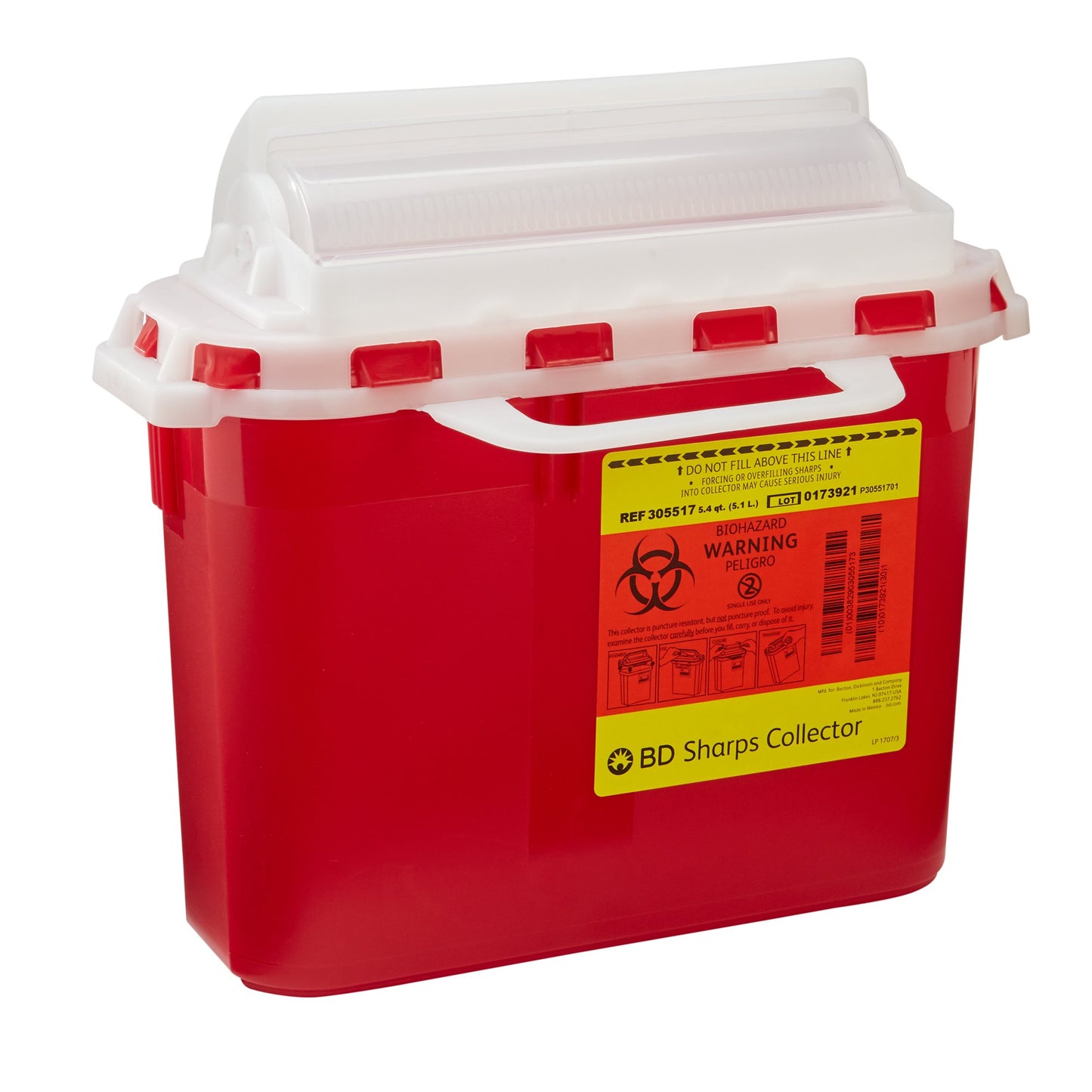 CONTAINER, SHARPS RED 5.4QT NXT GEN (20/CS)